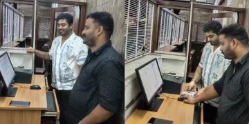 തിയറ്റര്‍ കൗണ്ടറില്‍ ടിക്കറ്റ് വില്‍ക്കാന്‍ നായകന്‍; പ്രേക്ഷകർക്ക് സര്‍പ്രൈസുമായി ഗോകുല്‍ സുരേഷ്