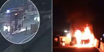 കൊല്ലത്ത് ദേശീയപാതയിൽ കാർ കത്തി ഒരാൾ മരിച്ചു, ആത്മഹത്യയാണെന്ന് സംശയം