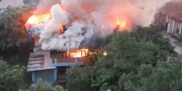 മണിപ്പൂർ സെക്രട്ടേറിയറ്റിൽ തീപിടുത്തം