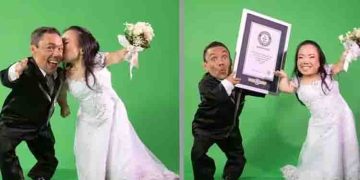 ലോകത്തിലെ ഏറ്റവും ഉയരം കുറഞ്ഞ ദമ്പതികൾ; ഗിന്നസ് റെക്കോർഡ് സ്വന്തമാക്കി ബാരോസും ഹോഷിനോയും