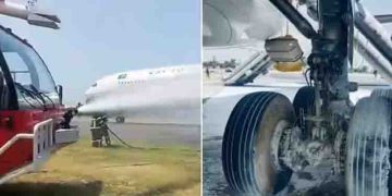 ലാൻഡിങ്ങിനിടെ തീയും പുകയും; അതിവേഗ ഇടപെടൽ, വിമാനത്തിന്‍റെ എമർജൻസി ഡോറുകൾ തുറന്നു, യാത്രക്കാർ സുരക്ഷിതർ