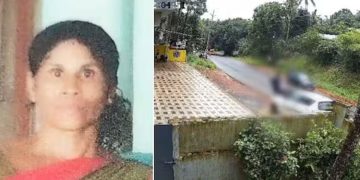 പൊലീസുകാരൻ ഓടിച്ച കാർ, അമിത വേഗത്തിലെത്തി വഴിയാത്രക്കാരിയെ ഇടിച്ച് തെറിപ്പിച്ചു, ദാരുണാന്ത്യം; ദൃശ്യം പുറത്ത്