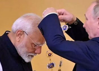 മോദിക്ക് ആൻഡ്രൂ പുണ്യാളന്റെ പേരിലുള്ള റഷ്യൻ പരമോന്നത ബഹുമതി സമ്മാനിച്ചു