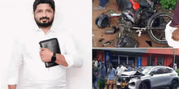 കൊല്ലം തിരുമംഗലം ദേശീയപാതയിലുണ്ടായ വാഹനാപകടത്തിൽ സുവിശേഷകൻ മരിച്ചു