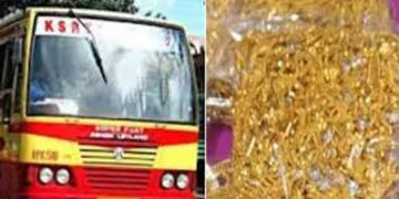 കേരളത്തിലേക്ക് കെഎസ്ആര്‍ടിസി ബസിൽ കടത്തിയ സ്വര്‍ണം പിടികൂടി