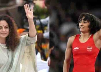 ‘മോദിക്കെതിരെ മുദ്രാവാക്യം വിളിച്ചിട്ടും അവസരം നല്‍കി, അതാണ് നേതാവ്’; വിനേഷ് ഫോഗട്ടിനെ അഭിനന്ദിച്ച് കങ്കണ