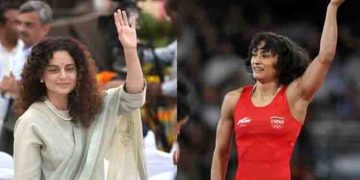 ‘മോദിക്കെതിരെ മുദ്രാവാക്യം വിളിച്ചിട്ടും അവസരം നല്‍കി, അതാണ് നേതാവ്’; വിനേഷ് ഫോഗട്ടിനെ അഭിനന്ദിച്ച് കങ്കണ