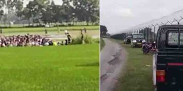 ഇന്ത്യയിലേക്ക് കടക്കാൻ കാത്ത് 1000ലധികം പേർ ബംഗ്ലാദേശ് അതിർത്തിയിൽ; തിരിച്ചയക്കാൻ ശ്രമിച്ച് ബിഎസ്എഫ്