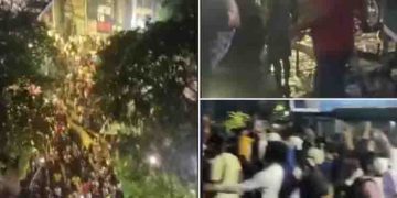 ബം​ഗാളിൽ ഡോക്ടർ കൊല്ലപ്പെട്ട മെഡിക്കൽ കോളേജിൽ വൻ സംഘർഷം​; പ്രതിഷേധപ്പന്തലും ആശുപത്രിയും അടിച്ച് തകര്‍ത്തു