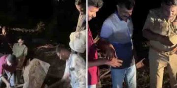 മാവിൻ തോപ്പിലെ മണ്ണ് നീക്കിയപ്പോൾ 150 കന്നാസുകൾ; സംസ്ഥാന അതിർത്തിക്ക് സമീപം 4950 ലിറ്റർ സ്പിരിറ്റ് പിടികൂടി