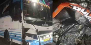 കല്ലട ബസും ബൈക്കും കൂട്ടിയിടിച്ച് 19കാരൻ മരിച്ചു; ഒപ്പമുണ്ടായിരുന്ന യുവാവിന്‍റെ കാൽ അറ്റുപോയി