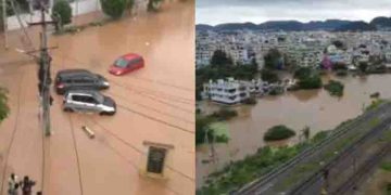 26 എൻഡിആർഎഫ് സംഘത്തെ വിന്യസിച്ചു, എല്ലാ സഹായവും വാഗ്ദാനം ചെയ്ത് പ്രധാനമന്ത്രി; മഴക്കെടുതിയിൽ ആന്ധ്ര, തെലങ്കാന