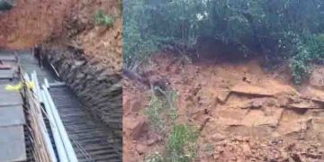 പേര്യ ചുരം റോഡ് പുനര്‍നിര്‍മാണത്തിനിടെ മണ്ണിടിഞ്ഞ് വീണ് അപകടം; ഒരാള്‍ മരിച്ചു, രണ്ടു പേര്‍ക്ക് ഗുരുതര പരിക്ക്