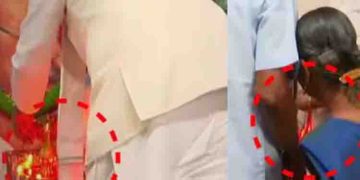 ഗവർണറുടെ ഷാളിന് തീപിടിച്ചു; പാലക്കാട് ശബരി ആശ്രമത്തിലെ ചടങ്ങിനിടെ സംഭവം