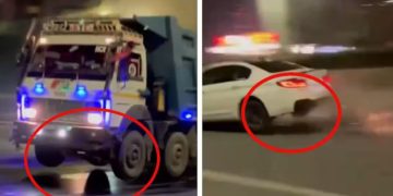 രാത്രിയിൽ ‘നിലം തൊടാതെ പറക്കുന്ന’ വാഹനങ്ങള്‍; എല്ലാം ‘സ്പീഡ് ബ്രേക്കറി’ന്‍റെ കളിയെന്ന് സോഷ്യല്‍ മീഡിയ