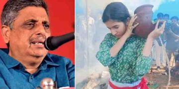 ‘നിന്‍റെ കണ്ണിലെ നനവും മനസിലെ നോവും വെറുതെയാകില്ല’; ചെങ്കൊടി പ്രസ്ഥാനം ഉറപ്പ് നൽകുന്നുവെന്ന് ജില്ലാ സെക്രട്ടറി