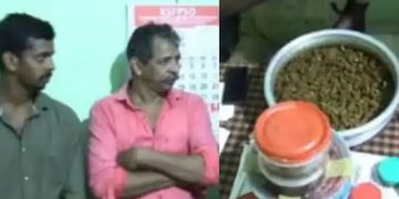 മലപ്പുറം  വെണ്ടേക്കുംപൊട്ടിയിൽ കാട്ടിറച്ചിയുമായി രണ്ട് പേർ പിടിയിൽ