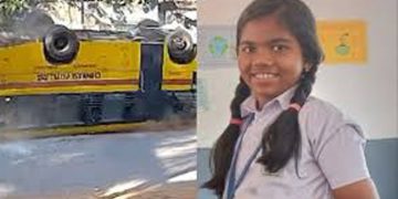 കണ്ണൂർ വളക്കൈയിൽ സ്കൂൾ ബസ് അപകടത്തിൽ പെട്ട്  മരിച്ച നേദ്യ എസ് രാജേഷിൻ്റെ മൃതദേഹം സംസ്കരിച്ചു