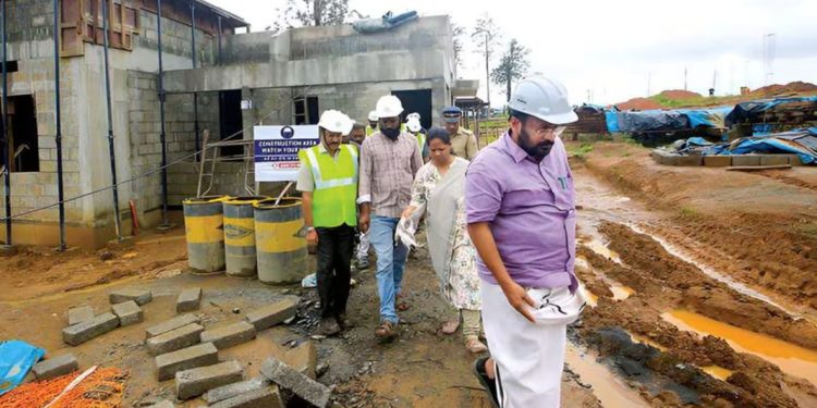 മുണ്ടക്കൈ-ചൂരൽമല ടൗൺഷിപ്പിലെ മാതൃകാവീടിന്റെ നിർമാണം അന്തിമഘട്ടത്തിൽ